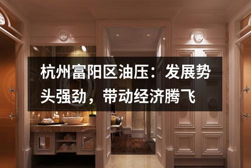 杭州富阳区油压：发展势头强劲，带动经济腾飞